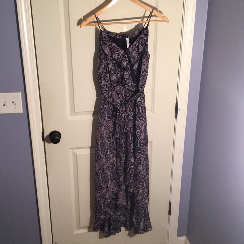 Black and lavender maxi dress by Xhilaration